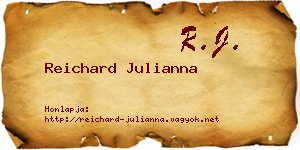 Reichard Julianna névjegykártya